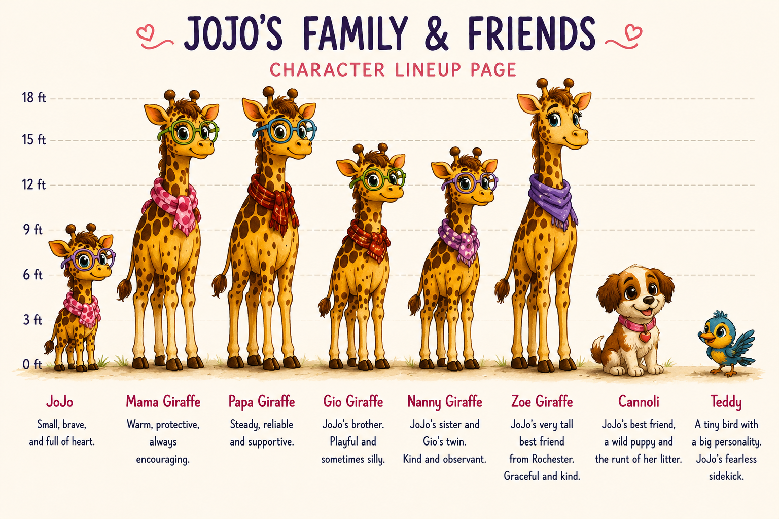 JoJo family and friends character lineup