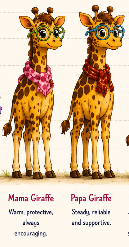 Mama and Papa Giraffe
